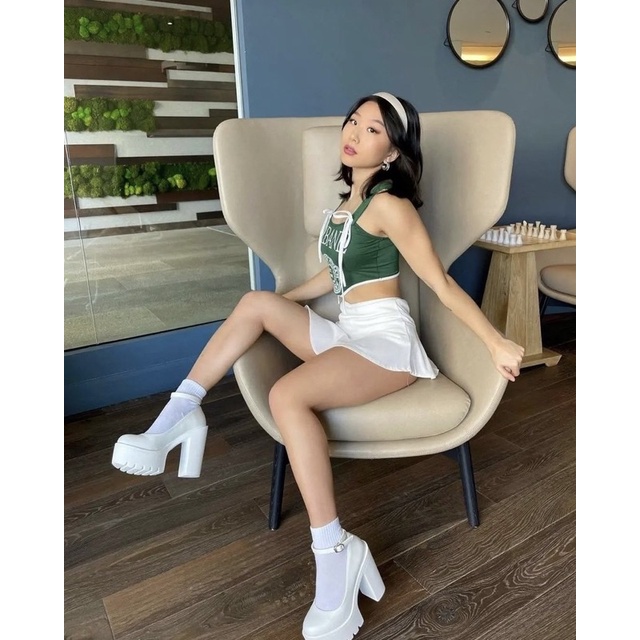 GIÀY MARY JANE ĐẾ CAO 13CM B274 QUAI MẢNHN