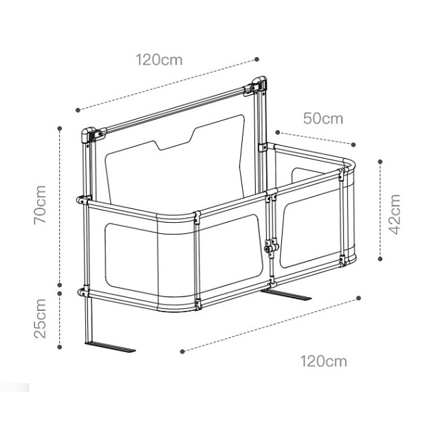 Giường kiểu quây / quây giường cho bé