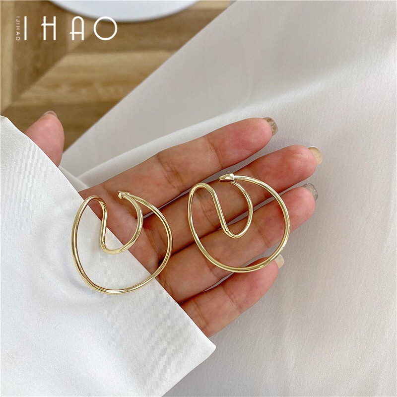 Bông tai kim loại phong cách Âu Mỹ thời trang cao cấp F241