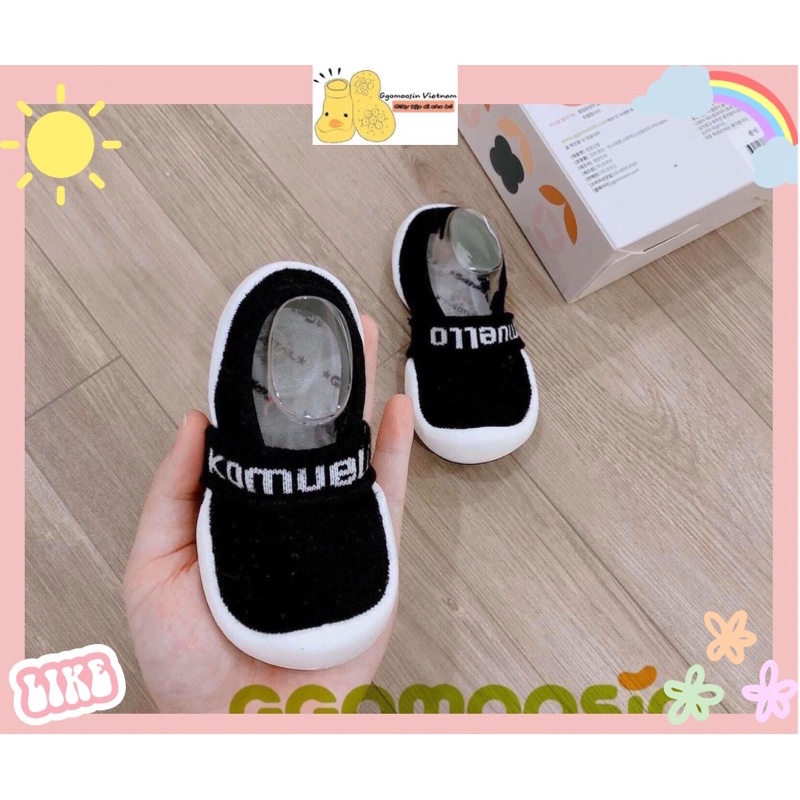Giày tập đi cho bé cưng Flat Black