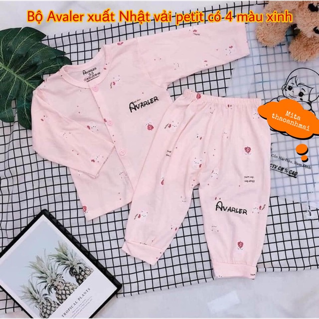 Bộ dài tay cho bé Avaler chuẩn xịn vải petit mềm mịn, thông thoáng - Quần áo trẻ em HÀNG HIỆU VIỆT NAM