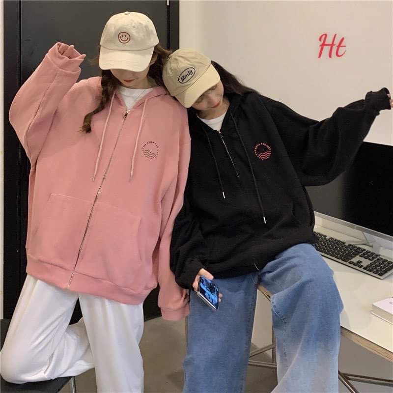 Áo khoá nỉ mặt trời mọc HT12