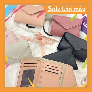 EW4 JDGH Ví nữ mini cao cấp ngắn cute nhỏ gọn bỏ túi thời trang giá rẻ vn01 44 EW