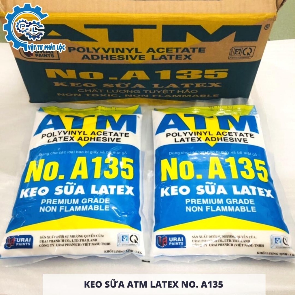 Keo sữa ATM - keo làm slime - keo dán tường - white glue 1Kg