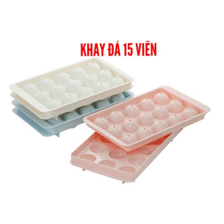 Khay làm đá bi tròn lớn 15 viên