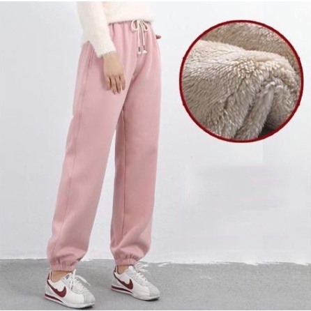 Quần Nỉ Bông Bo Gấu Cạp Chun Madela có lót bông dày dặn