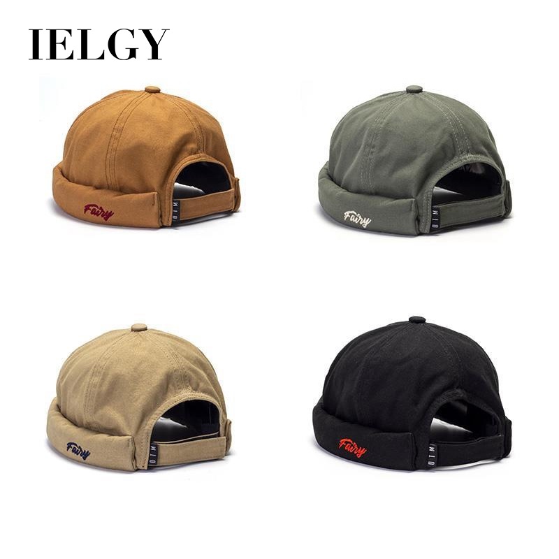 Mũ IELGY vải cotton không vành phong cách hiphop đường phố bốn mùa cho nam