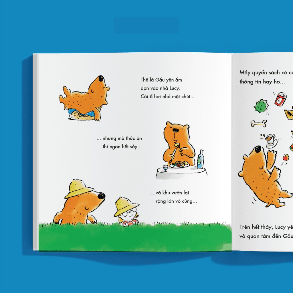 Sách - Cún nhà tớ tên Gấu - Tình cảm hài hước cho bé từ 3 tuổi - Crabit Kidbooks