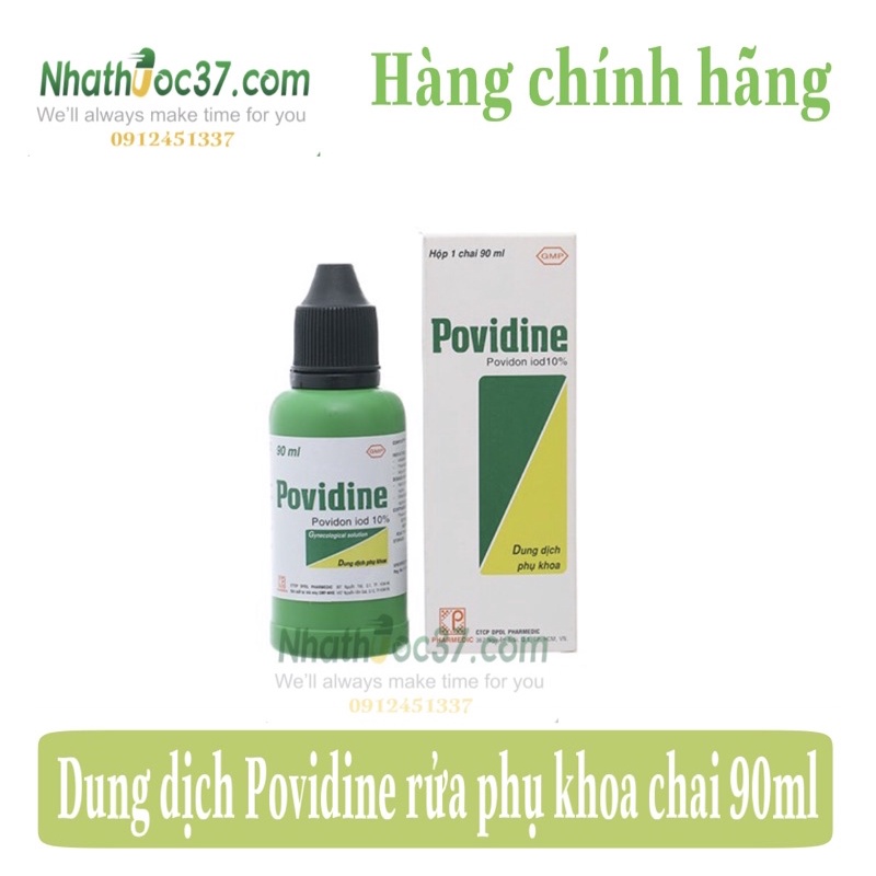 Povidine phụ khoa 90ml - Dung dịch rửa phụ khoa Povidine 90ml
