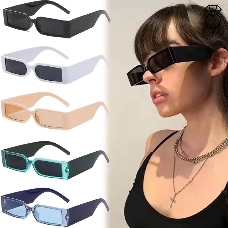 Kính Mát Phân Cực Chống Tia UV Hình Chữ Nhật Nhỏ Thời Trang Cho Nam Nữ