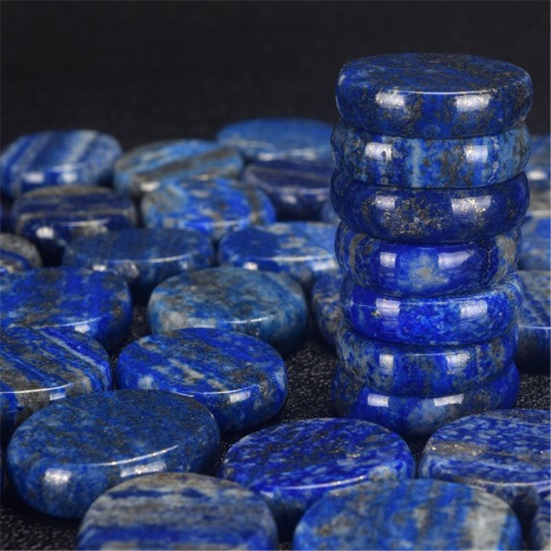 Ảnh Thật Đá Pha Lê Tự Nhiên Nhiều Màu Dùng Trang Trí Nhà Cửa / Bể Cá lapis lazuli Đánh Bóng Ngón Tay Worry Stone