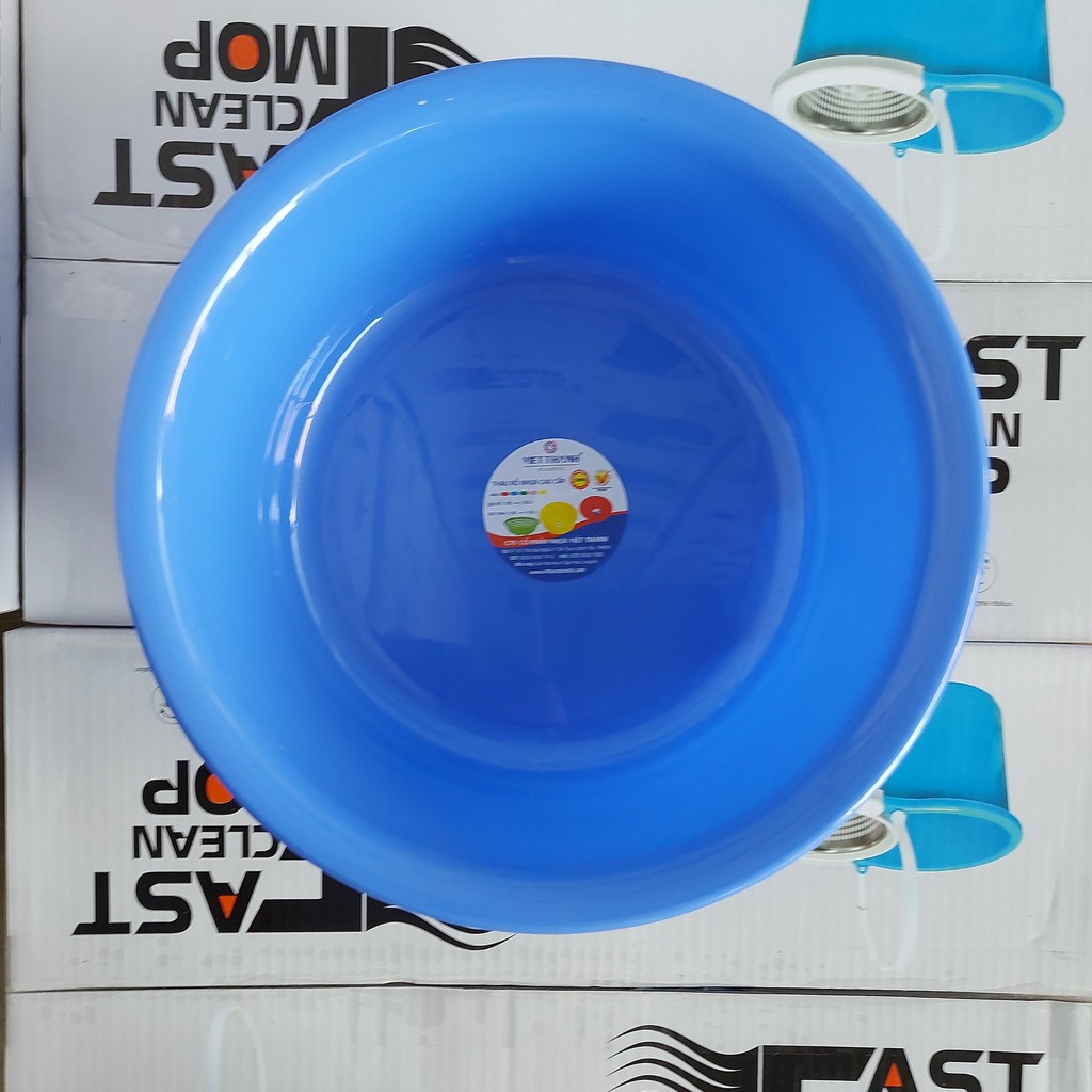 Thau nhựa tròn size 30 Việt Thành, 5 màu sắc, nhựa pp chính phẩm loại 1 có độ bền cao, an toàn của gia dụng Du Thủy