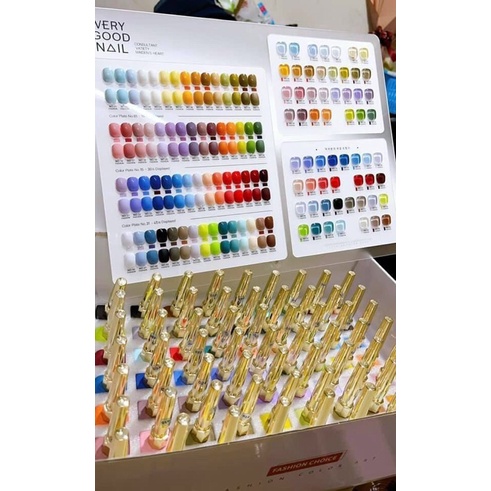 Set sơn gel Verygood 60 màu tặng kèm bảng màu , base, top