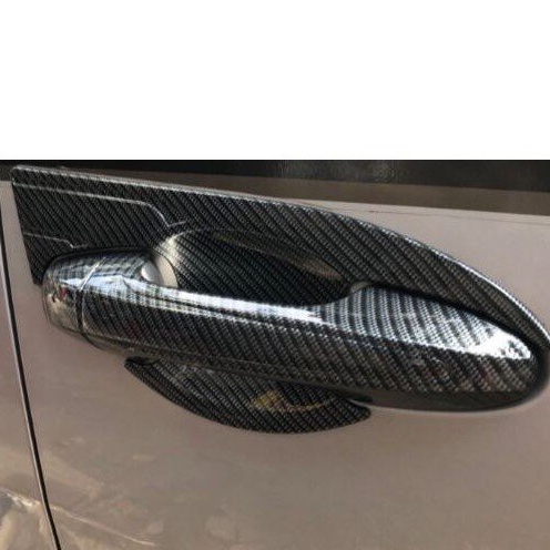 Ốp tay nắm, hõm cửa CARBON xe Fortuner 2017 2018 2019 2020 2021 2022 2023 vân cacbon hàng đẹp