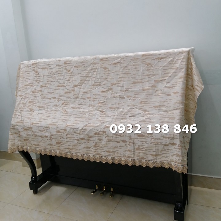 KHĂN PHỦ LỬNG CHO ĐÀN PIANO CƠ MẪU ÁNG MÂY HOÀNG HÔN