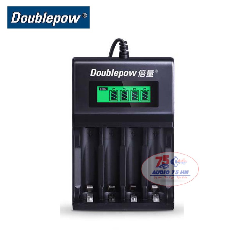 Combo 04 pin Doublepow KTV 3000mAh(vàng) kèm bộ sạc DBP-UK93B chuyên dụng micro Karaoke