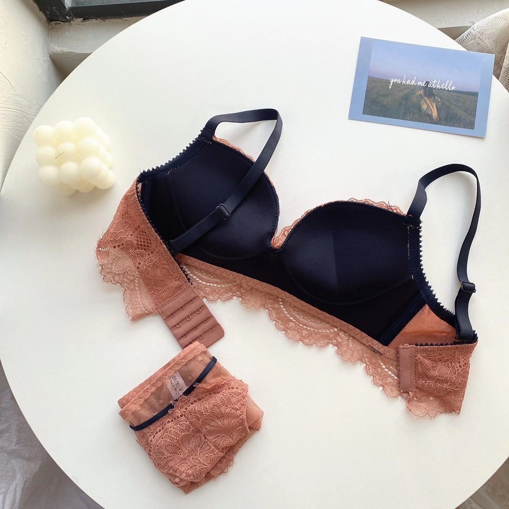 [HÀNG CAO CẤP] Set bộ đồ lót ren dây vai đính nơ | BigBuy360 - bigbuy360.vn