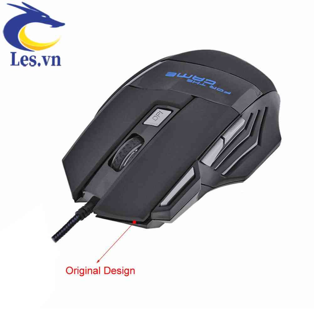 Chuột Quang Gaming 5500DPI Có Đèn LED 7 Nút Bấm Chuyên Nghiệp