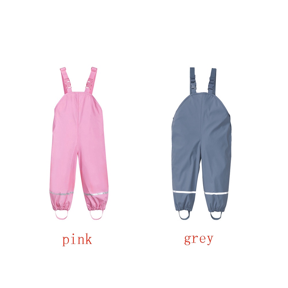 Quần Yếm Đi Mưa Bằng Pu Chống Gió Chống Thấm Nước Nhiều Màu Cho Bé