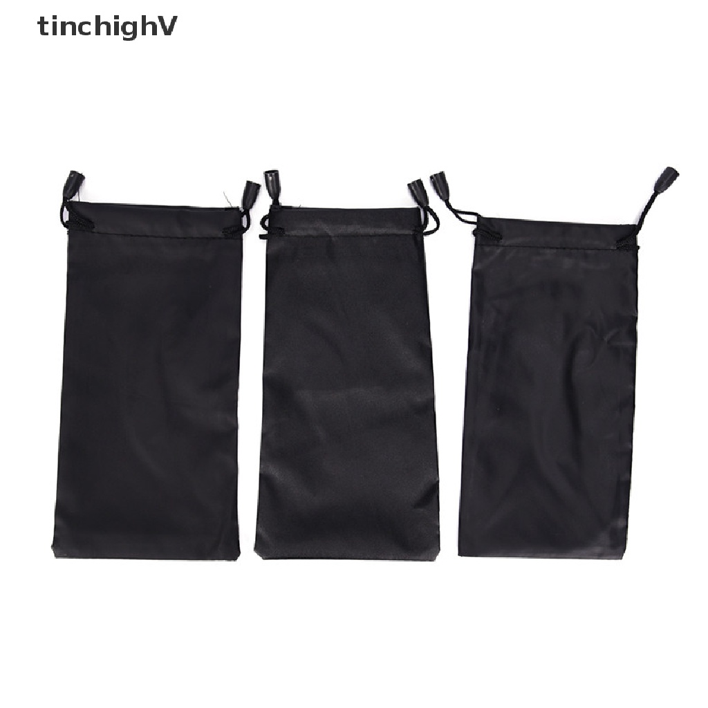 Bộ 3 Túi Đựng Kính Mát Bằng Sợi Microfiber Mềm Màu Đen