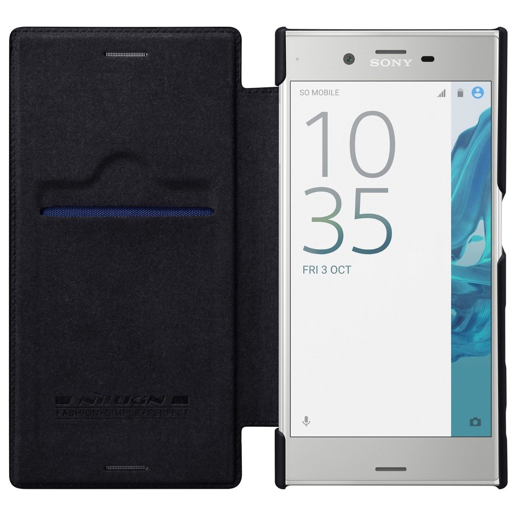 Bao da Sony Xperia Xa2 hiệu Nillkin Qin PU Leather - Giá rẻ