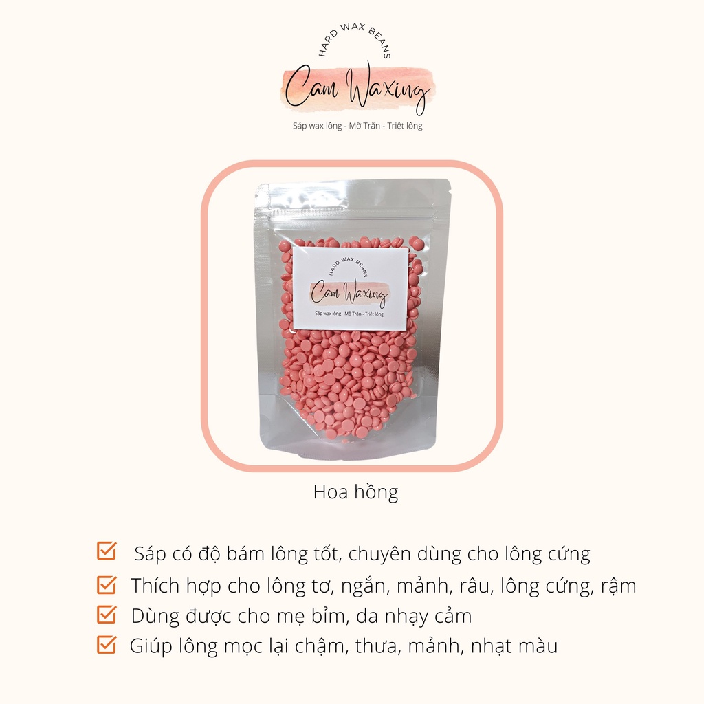 300gr Sáp Wax Lông Hard Wax Beans Nhập Khẩu Chính Hãng Triệt Lông Hiệu Quả Tại Nhà