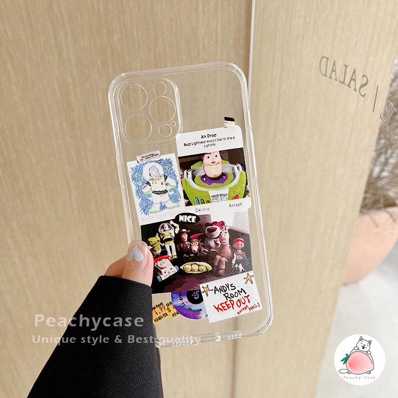 Ốp Điện Thoại TPU Mềm Trong Suốt Hình Buzz Lightyear Cho iPhone 14 13 12 Pro Max 11 Xr Xs Max X 7 8 Plus Se 2020 14max 14pro