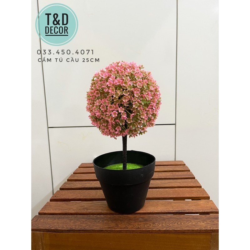 Cẩm tú cầu giả 25cm - Cây hoa giả decor