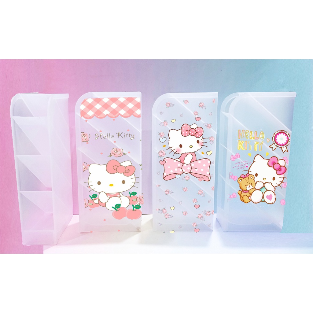 Ống cắm bút kitty 4 tầng CB4I45 hộp cắm đồ trang điểm cute dễ thương hoạt hình idol kpop