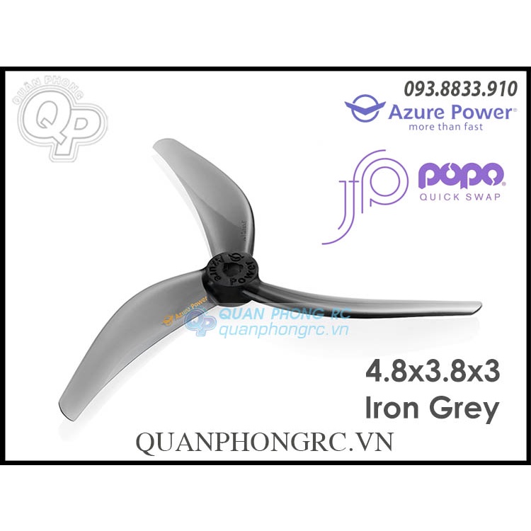 Cánh 3 Lá 4.8 inch Azure Power Johnny Freestyle 4838 Propellers