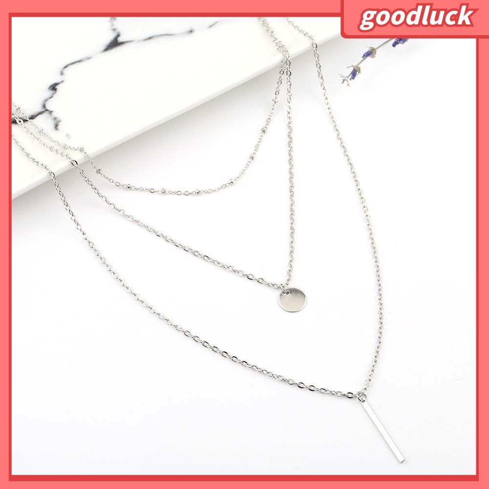 Dây chuyền thiết kế 3 lớp thanh lịch dễ phối đồ