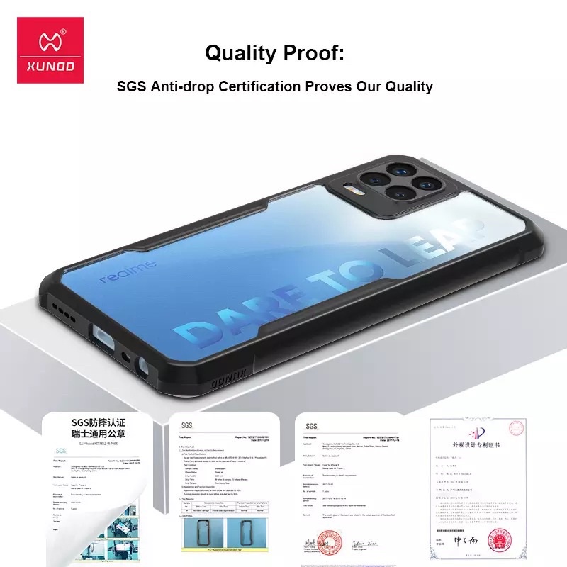 Realme Q3 Q3pro Canival Ốp lưng chính hãng Xundd chống sốc bảo vệ camera sau mặt lưng trong suốt chống trầy xước Q3 Pro