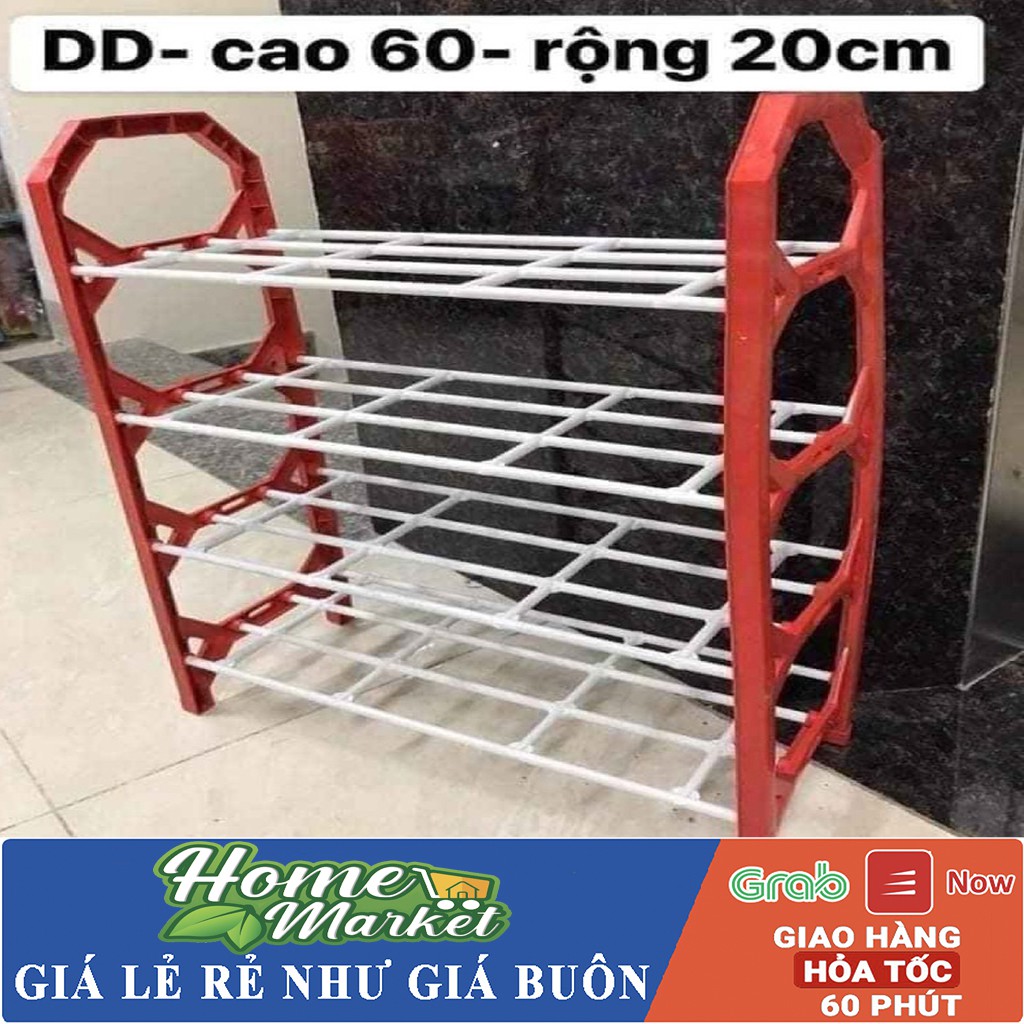 Kệ Để Dép 4 Tầng Bằng Nhựa Cao Cấp