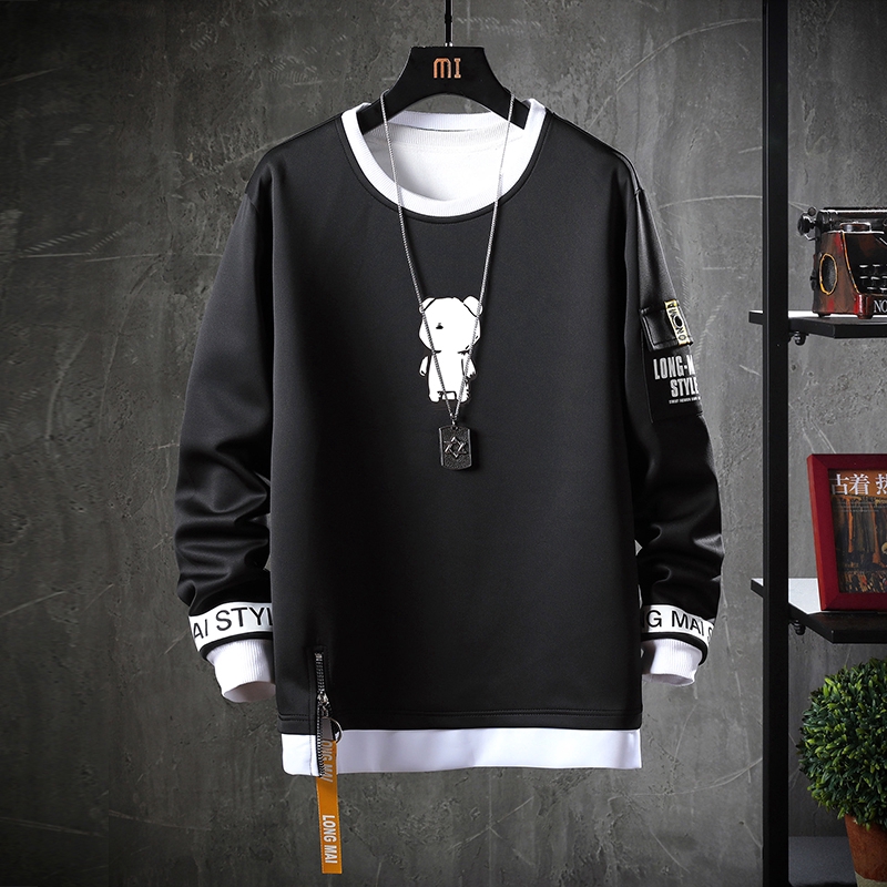 Áo hoodie nam phong cách mạng đen | BigBuy360 - bigbuy360.vn