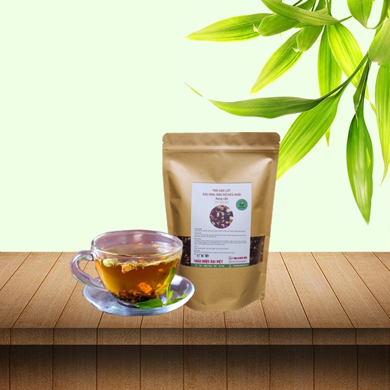 Trà gạo lứt đậu đen, đậu đỏ, hoa nhài rang sẵn (1KG) cực thơm ngon