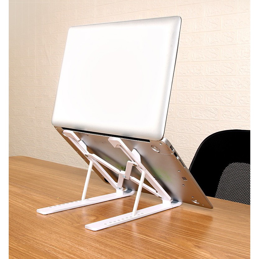 Giá đỡ laptop, kệ laptop tản nhiệt 6 nấc chỉnh được độ cao, có thể gập gọn | BigBuy360 - bigbuy360.vn