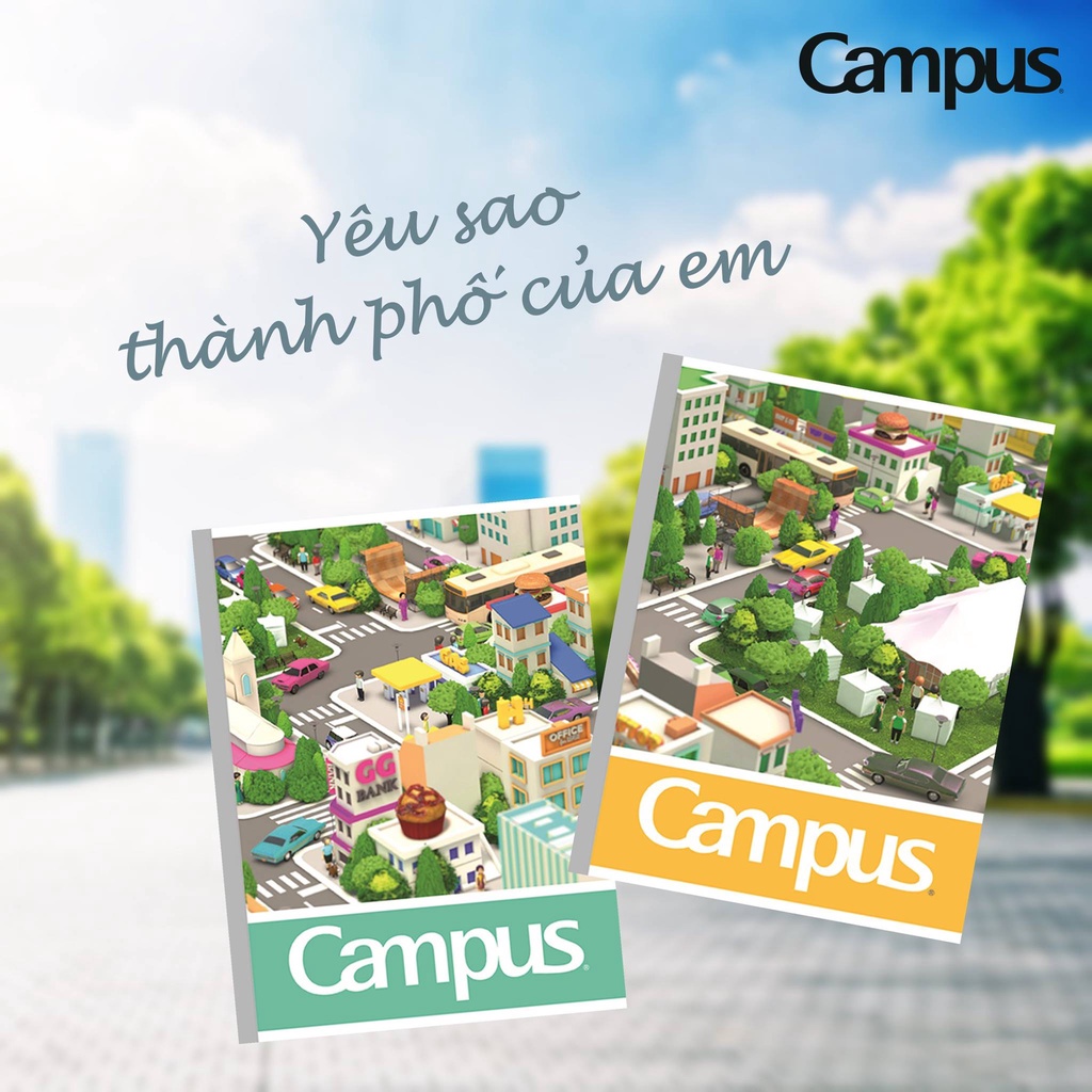 Vở 4 Ôly, cấp 1 Campus – Pet/ My City / Doremon (các mẫu dòng bán chạy)- văn phòng phẩm Diệp Lạc