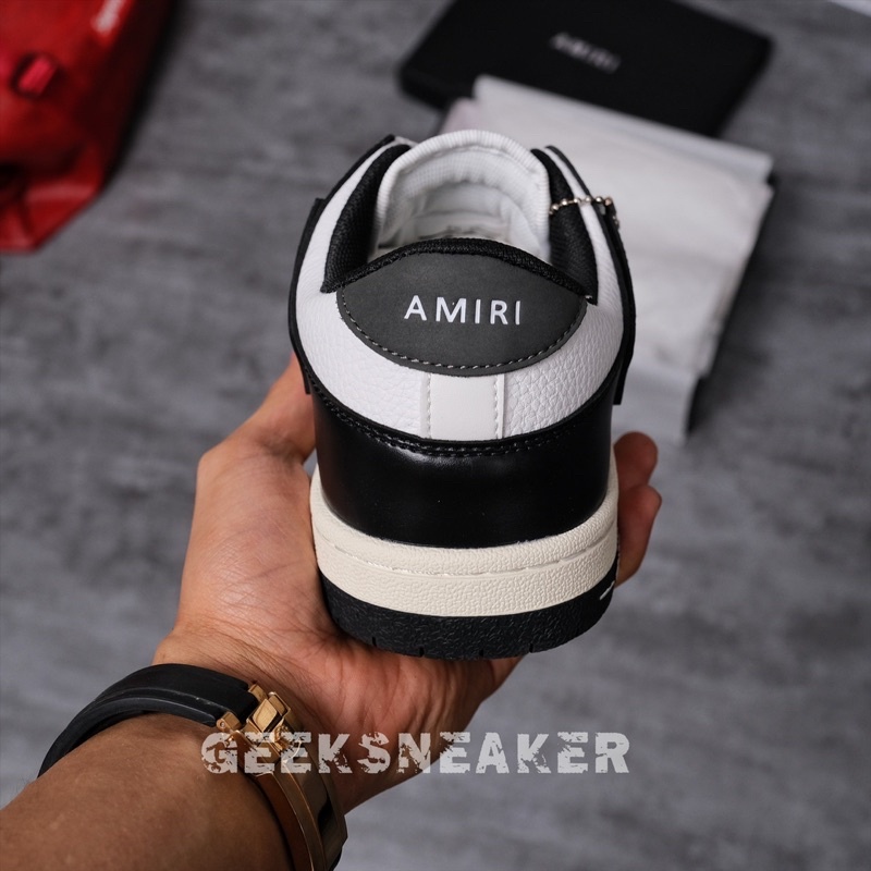 [GeekSneake] Giày Sneaker Cổ Thấp - AMIRI Skeleton low-top sneakers [ Black ]