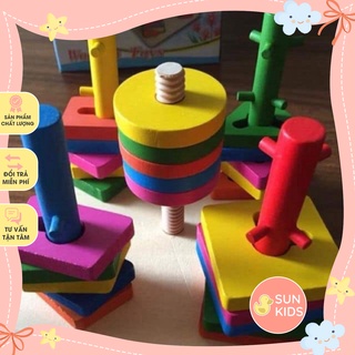 Thả hình zic zac 5 cọc độ khó tăng dần