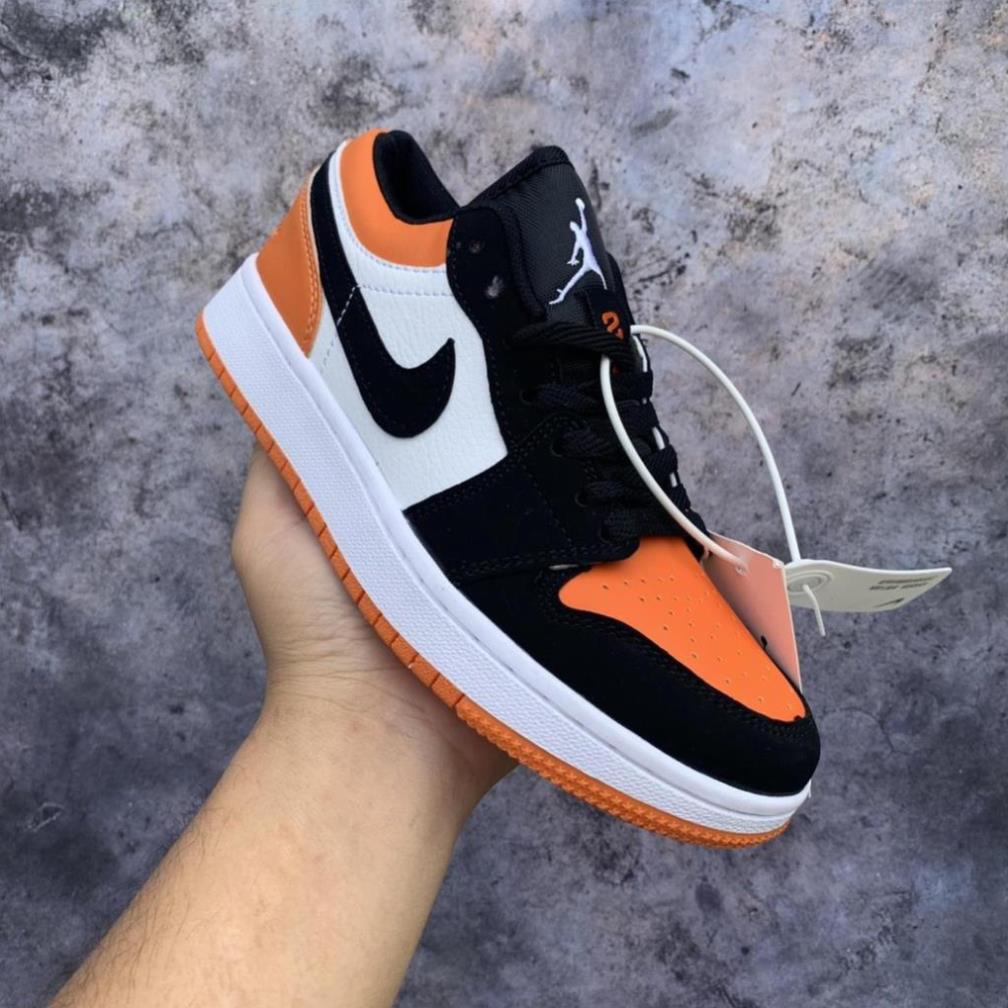 Giày thể thao sneaker Jordan 1 cổ thấp màu cam