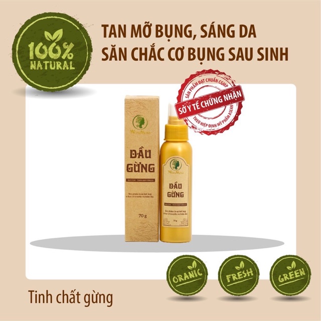 Dầu Gừng Tan Mỡ Wonmom 70gr