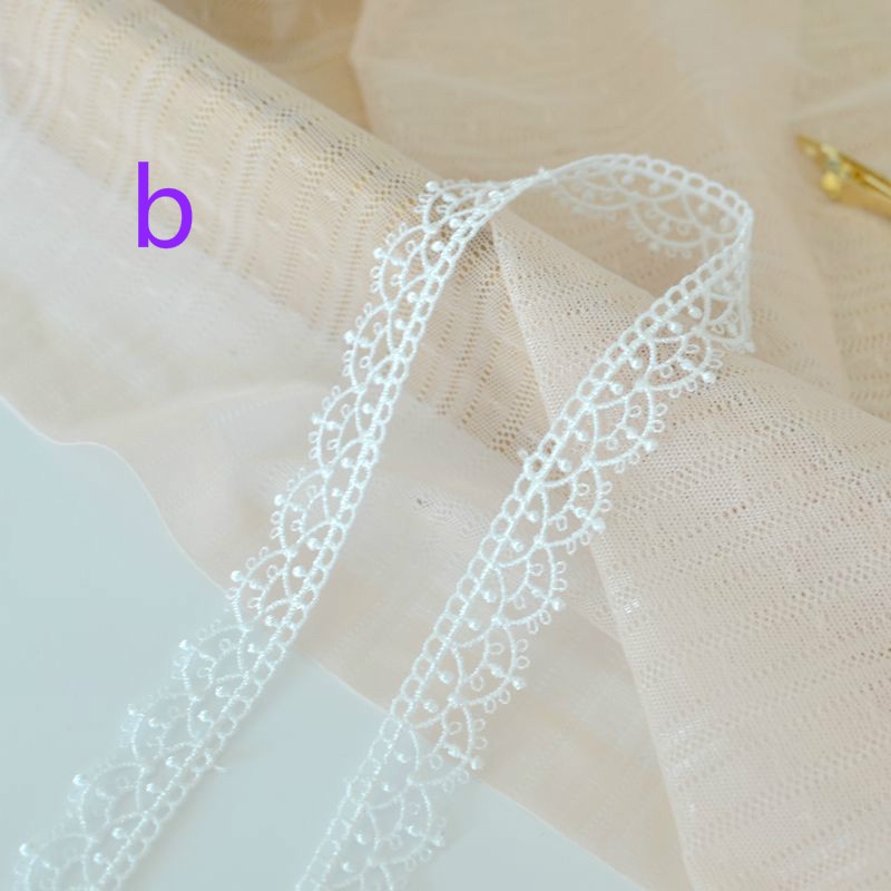 Cuộn vải ren polyester dùng làm trang sức thủ công