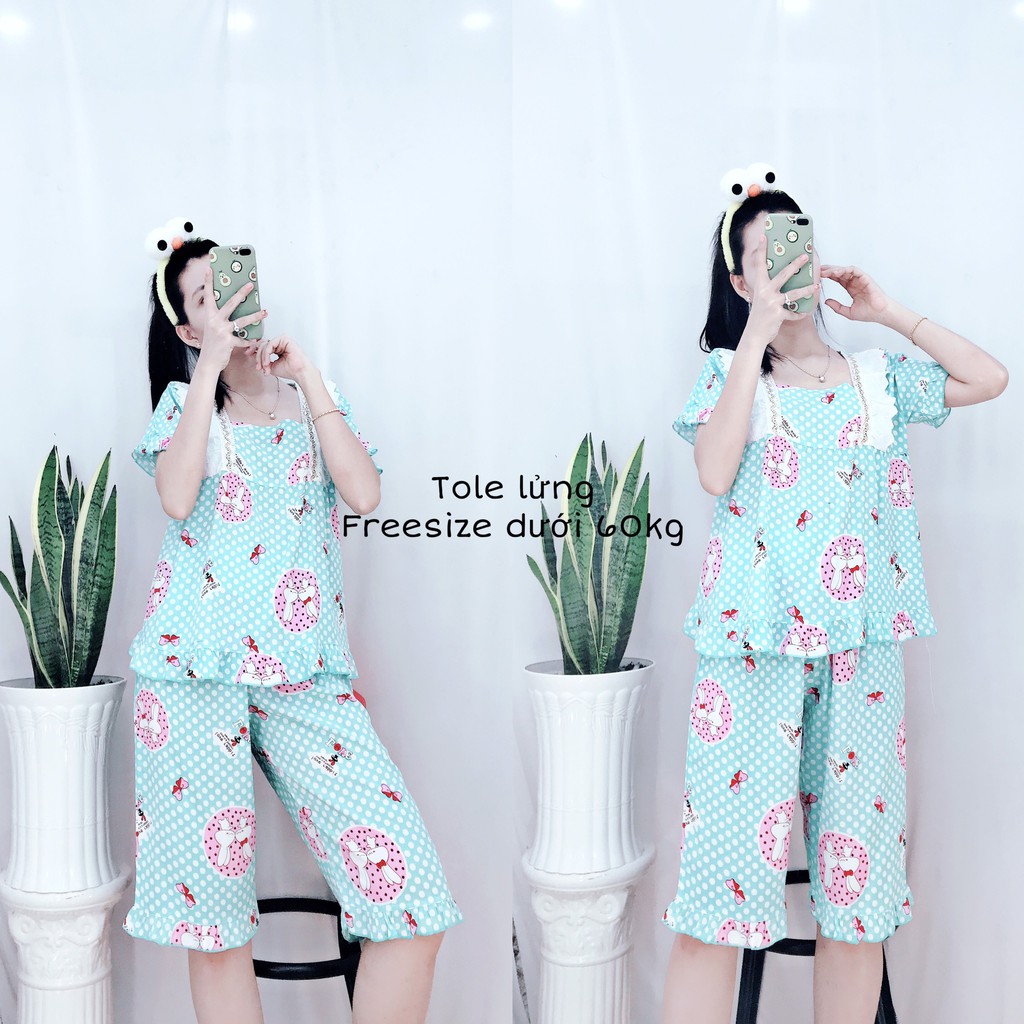 Đồ Bộ Nữ Pijama Mặc Nhà Kute Quảng Châu Tiểu Thơ Xinh Nhiều Màu | BigBuy360 - bigbuy360.vn