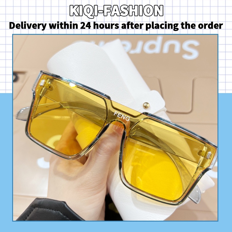 (KIQI-FASHION) COD Kính Mát Chống Tia Uv400 Thời Trang Hàn Quốc 2022 Dành Cho Nam Và Nữ