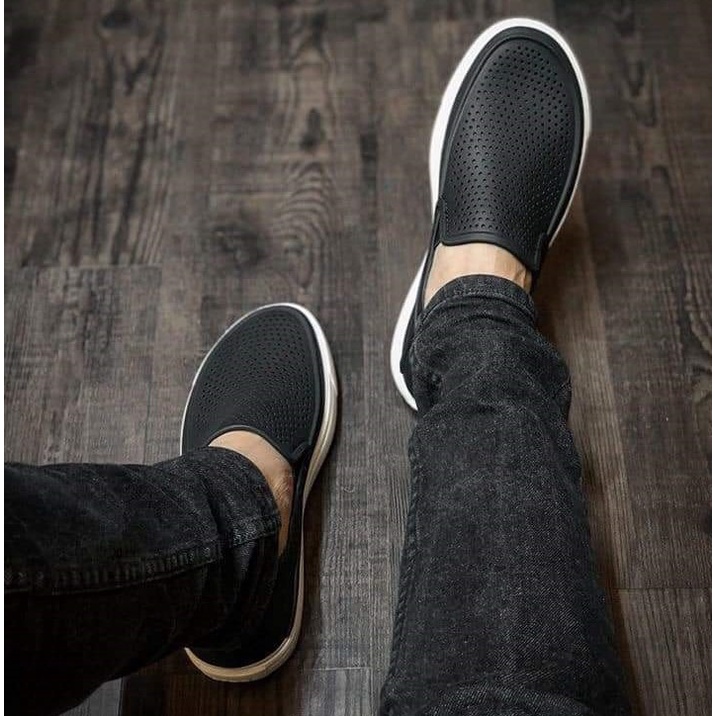 GIÀY NHỰA CROCS CITILANE ROKA SLIP ON CHO NAM MÀU ĐEN XUẤT XỊN FULL BOX