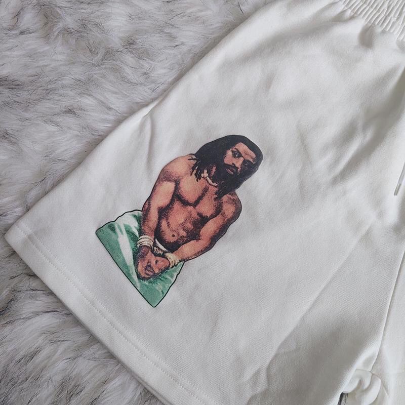 Bán Chạy!F &amp; X Quần Short Thể Thao KANYEWEST Kanye Phong Cách Kanye IS KING Giới Hạn In Chữ Thập Tập Boxing Quyến Rũ