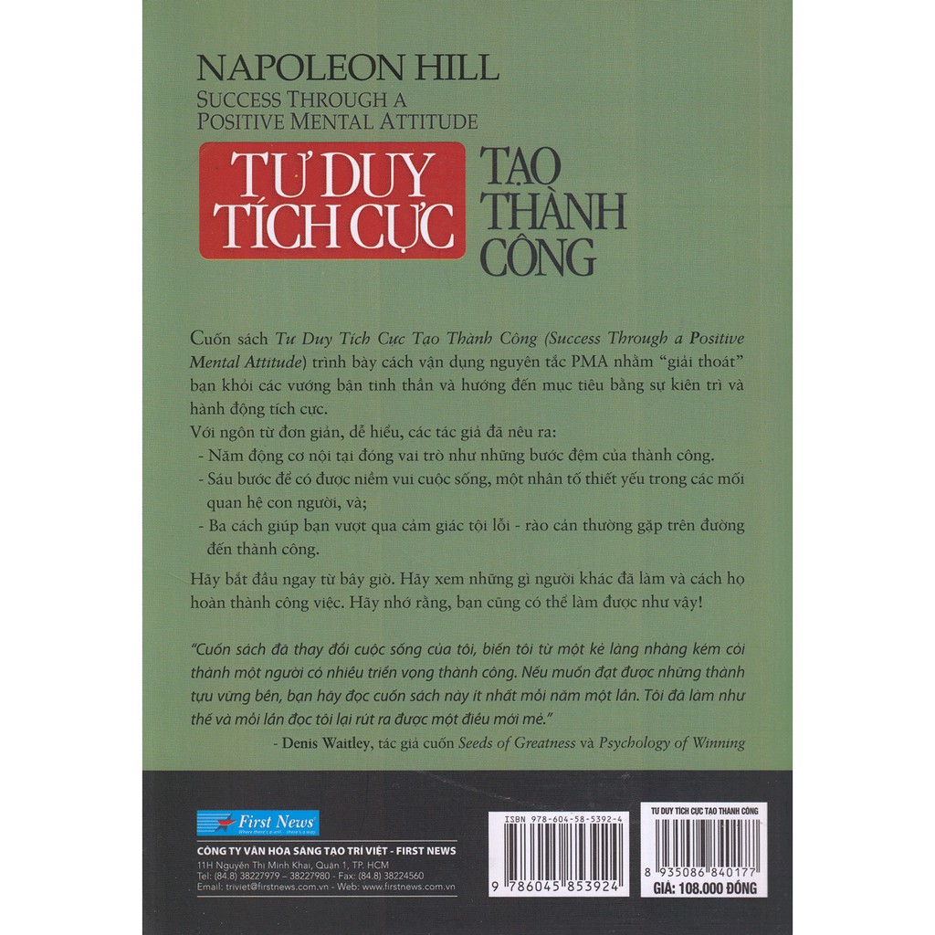 Sách - Tư Duy Tích Cực Tạo Thành Công | BigBuy360 - bigbuy360.vn