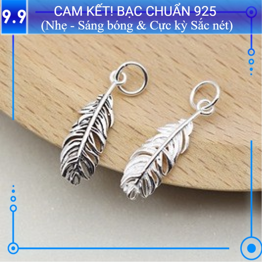 Charm bạc s925 Lá (Kiểu 6) CH147