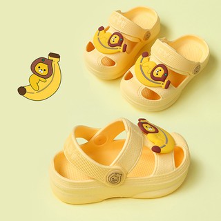 [Mã FASHIONT4FA2 giảm 10K đơn 50K] Dép sục cá sấu cho bé CRAYON sticker đáng yêu quai dép linh hoạt đế xốp mềm mại