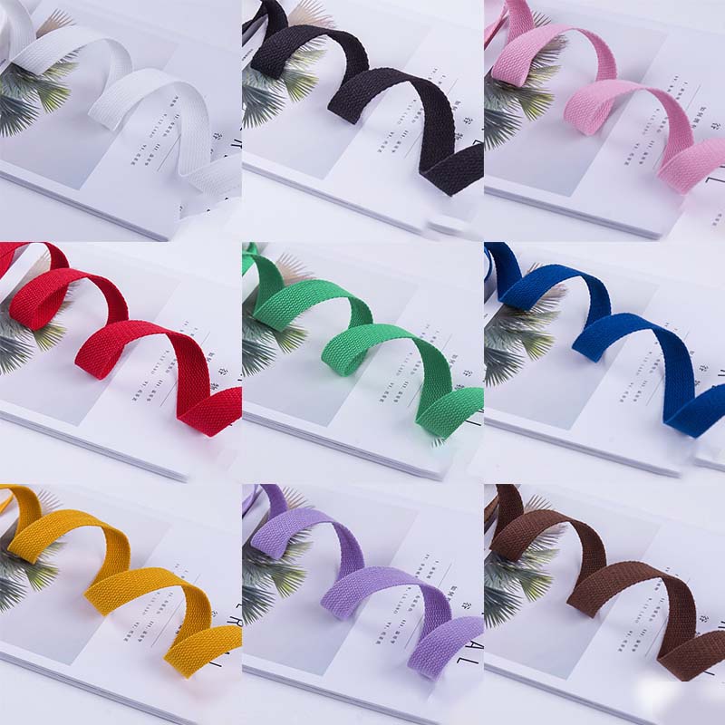 Cuộn Dây Ruy Băng Cotton 2.5cm×1m Dùng May Túi Xách Thủ Công